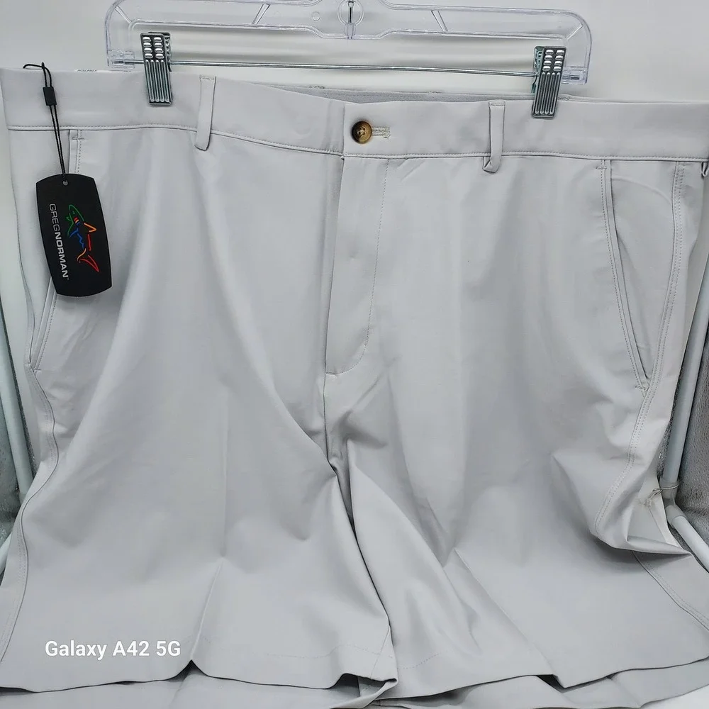 Greg Norman Mens Performance Stretch Golf Shorts‎ Grey G7XXH677 Size 40 NWT